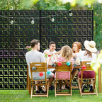 Casaphoria 72" H x 47" W Metal Privacy Screen, Outdoor Freestanding Decorative - Image 8