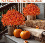 Artificial Fall Flowers Outdoor Fake Mums - Image 6
