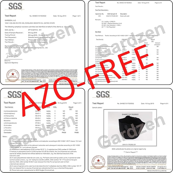 Gardzen 6-Pack 30 Gallon Grow Bags, Aeration Fabric Pots - Image 8