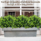 20 Bundles Artificial Greenery Boxwood Plants, Fake Plant - Image 3