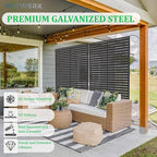 6FT Outdoor Metal Privacy Screen – Decorative Privacy Fence and Room/Garden - Image 2