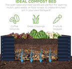 Best Choice Products 6x3x2ft Outdoor Metal Raised Garden Bed, Deep Root Box - Image 4