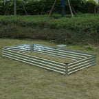 8x4x1ft Galvanized Raised Garden Bed, Outdoor Planter Box Metal Patio Kit - Image 6