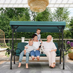 HOMREST 3 Seat Outdoor Porch Swing - Image 6
