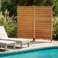 6.1ft H x 3.1ft W Freestanding or Surface Mounted Enclo Sierra Privacy Screen by Enclo