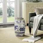 SAFAVIEH Castle Gardens Collection – Dragon’s Breath Blue Glazed Ceramic - Image 2