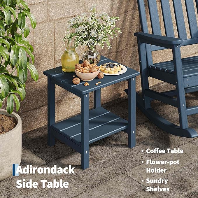 GarveeLife Poly Lumber Rocking Chair Outdoor Set of 2 - Image 4
