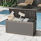 Outdoor Storage Box, Resin Deck Boxes Indoor and outdoor, Waterproof Storage - Image 8
