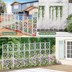 5.25FT Garden Trellis for Climbing Plants Outdoor, Metal Wall Lattice Climbing - Image 6