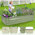 1MORE Raised Garden Bed -5X3X1 Galvanized Planter Box - Image 8