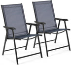 Yaheetech Patio Dining Chairs Set of 2, Portable Dining Chairs by Yaheetech