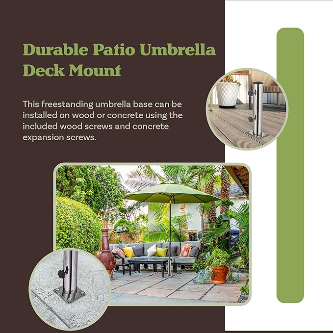 Pure Garden Deck Umbrella Base - Image 2