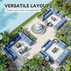 Aoxun Patio Furniture Sets, 15-Piece Outdoor Patio Furniture - Image 8