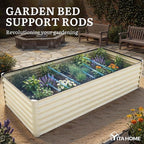 YITAHOME 8x4x2ft 2pcs Large Raised Garden Bed Kit, Galvanized Metal Planter Box - Image 7