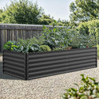 YITAHOME 8x4x2 ft 4pcs Galvanized Raised Garden Bed Kit, Large Metal Planter Box - Image 2