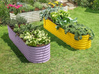 9-in-1 Galvanized Steel Raised Garden Bed // 8×2×1.5 ft Modular Planter - Image 3