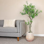Creative Co-Op Whitewashed Terra-Cotta Urn - Image 8