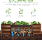 Best Choice Products 8x4x2ft Outdoor Metal Raised Garden Bed, Deep Root Planter - Image 4