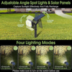 102 LED Solar Spot Lights Outdoor Waterproof IP65, Adjustable Landscape - Image 3