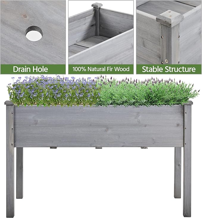 Yaheetech 1pc Raised Garden Bed Outdoor - Image 7