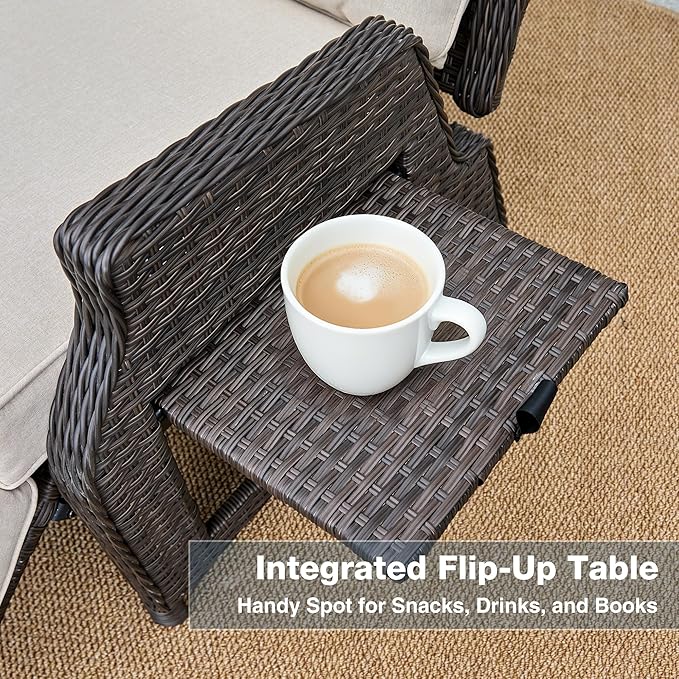 Outdoor Indoor Wicker Recliner - Image 5