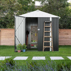Devoko Outdoor Storage Shed 8 x 6 FT Lockable Metal Garden Shed Steel - Image 2