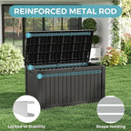 Outdoor Storage Box, Resin Deck Boxes Indoor and outdoor, Waterproof Storage - Image 6