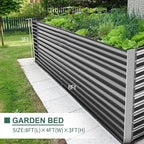 Land Guard 8x4x3ft Rectangular Galvanized Raised Garden Beds, Large-Capacity - Image 4