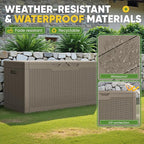 Greesum Outdoor Storage Box 100 Gallon Storage Bin - Image 7