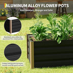 Garvee Commercial Aluminum Raised Garden Bed 8' x 3.5' x 16", Extra Large - Image 3