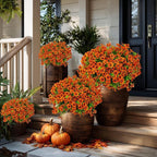 Artificial Fall Flowers Outdoor Fake Mums - Image 2