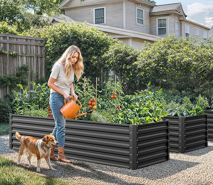 YITAHOME 6x3x2 ft 2pcs Galvanized Raised Garden Bed Kit, Large Metal Planter Box - Image 3