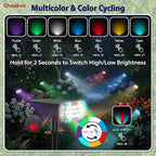 Solar Lights Outdoor Waterproof, LED Solar Spot Lights Outdoor, 7 Color - Image 3