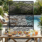 VINGLI Privacy Fence Panels, 72H’’ x 47W’’ Metal Privacy Screen Freestanding - Image 8