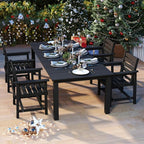 5-Piece Black Outdoor Dining Set - Image 7