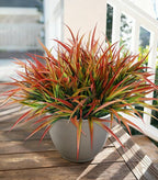 Ivydale 12Pcs Fake Plants Outdoor Artificial Plastic Grass Spring Decoration UV by Ivydale