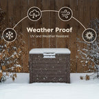 IRIS USA 35-Gallon Outdoor Deck Storage Box, Lockable & UV-Protected, - Image 3