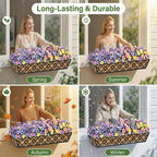 Y&M 30 inch Window Planter Box 4Pcs Iron Window Deck Railing Planter - Image 5