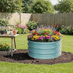 ZXZYHFTY Round Galvanized Raised Garden Bed kit, Round Large Metal Raised - Image 9