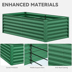 YITAHOME 6x3x2ft 2pcs Large Raised Garden Bed Kit, Galvanized Metal Planter Box - Image 7