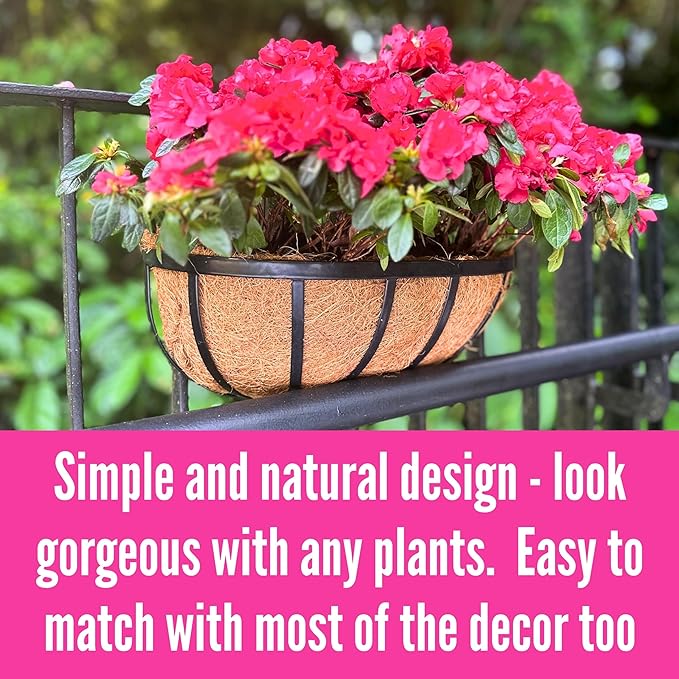LaLaGreen Wall Planters for Outdoor Plant Deck Railing Planter Boxes for - Image 8