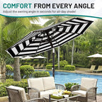 AreShark 9 FT Patio Umbrella for Outdoor, Outdoor Table Umbrella - Image 7