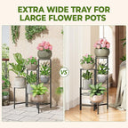 Outdoor Plant Stands for Patio Corner Tall Plant Stand Indoor Metal Flower Pot - Image 4