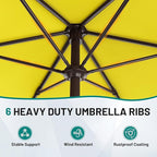 AreShark 7.5FT Patio Umbrella Table Market Umbrella - Image 7