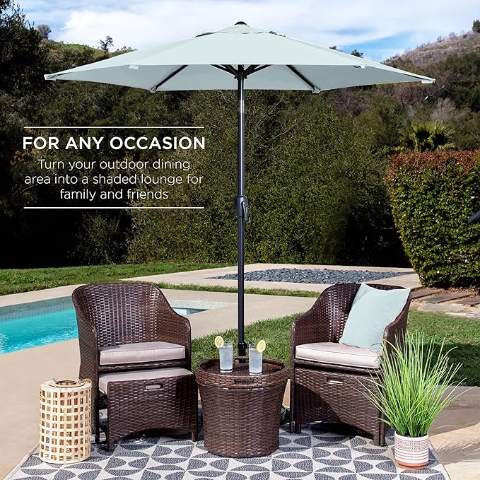 Best Choice Products 7.5ft Heavy-Duty Round Outdoor Market Table Patio Umbrella - Image 3