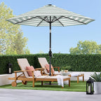 Best Choice Products 10ft Solar Polyester LED Lighted Patio Umbrella w/Tilt - Image 3
