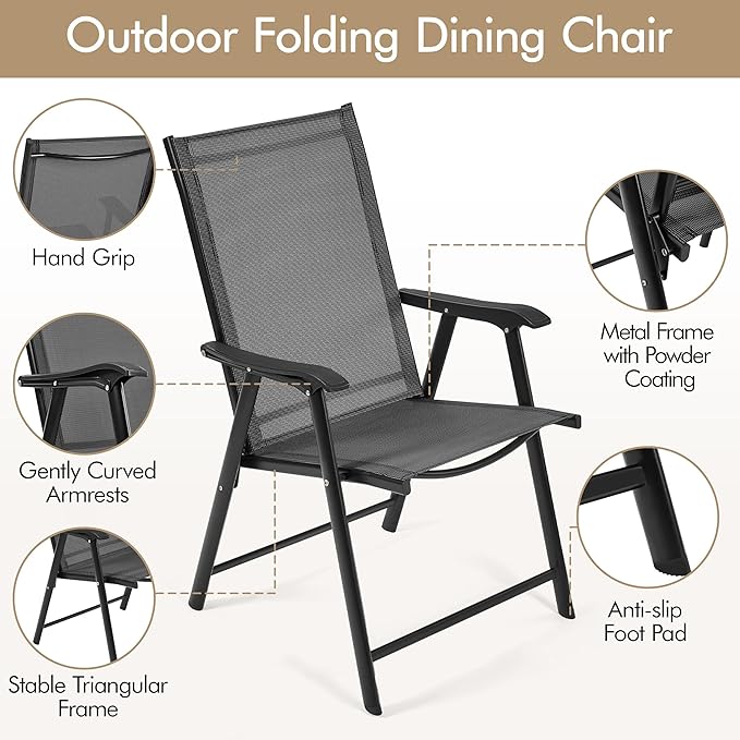 Yaheetech Patio Dining Chairs Set of 2 - Image 6
