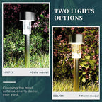 SOLPEX 12 Pack Solar Outdoor Lights Pathway, Stainless Steel Solar Lights - Image 5