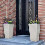 Step2 Tremont Tall Square Planter Pot, Large Outside All-Season All-Weather - Image 5