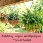 LaLaGreen Hanging Planter for Outdoor Plants Black Hanging Baskets - Image 3